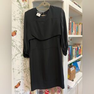 CHANEL Classic Black Long Sleeve Dress